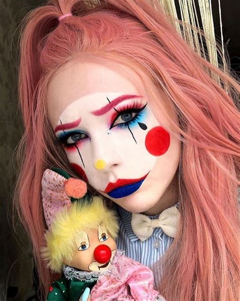 ideas for clown makeup|scary female clown makeup ideas.